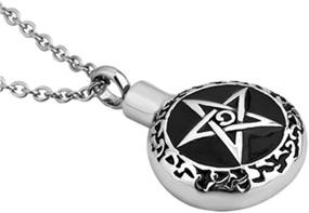 img 3 attached to JewelryHouse Cremation Memorial Stainless Pentagram