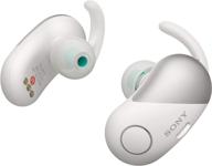 sony wireless bluetooth in ear headphones: noise cancelling sports workout ear buds - cordless headphones logo