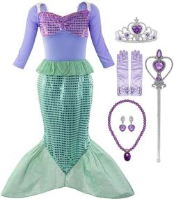 img 4 attached to 🧜 Enhanced SEO: Padete Mermaid Princess Costume Extras