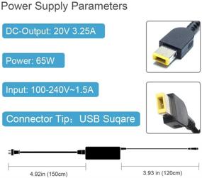 img 1 attached to 💡 High-Quality 65W/45W AC Adapter Laptop Charger for Lenovo T430 T440 T440S T440P T450 T460 T460S ; Ideapad Z40-70 Z50-70 Z50-75 Z70-80 G50-30 G50-45; Compatible with P/N: ADLX65NDT3A ADLX65NDC3 ADLX65SLC2A Power Supply Cord