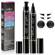 🖋️ imethod eyeliner stamp - imethod 2 pens winged eyeliner stamp, flawless wing cat eye stamp, waterproof & smudge-proof liquid eye liner, long-lasting, 10 mm standard size logo