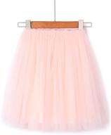 👗 flofallzique tulle girls skirts: stunning layered toddler tutu for dancing, ages 1-12 logo