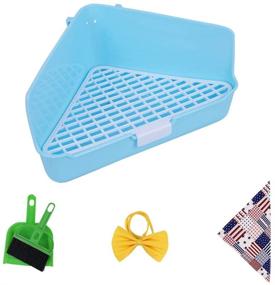 img 3 attached to Humorous.P Rabbit Litter Box - Pet Corner Plastic Scatterless Lock-N-Litter Small Animal Potty Training Pan Ferret Toilet