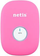 🌐 netis e1+ 300mbps wireless n range extender: enjoy travel router, wi-fi repeater, signal boost with 360 degree coverage (e1+ pink) logo