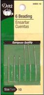 short beading hand needles size inch logo