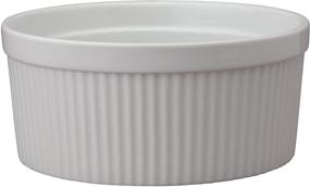 img 3 attached to 🍮 HIC Harold Import Co. 2-Quart Fine White Porcelain Kitchen Souffle - Perfect for 64-Ounce Delights!