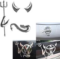 🚗 универсальный наклейка xotic tech auto car emblem 3d pvc в стиле дьявола для декорации автомобиля. логотип