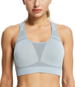 img 3 attached to 🏋️ Revolutionary QUANTUMAX Sports Bra for Women - Unmatched Support and High Elasticity for Outdoor Workout, Running, Yoga and Daily Exercise