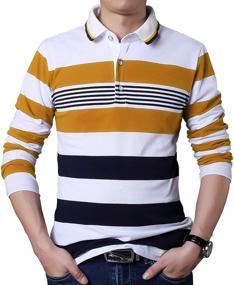 img 3 attached to 👕 SHUIANGRAN Striped Fashion T Shirts: Trendy Men's Casual Clothing