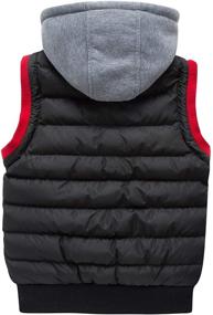 img 3 attached to 👦 Boys' Clothing: Wantdo Hooded Puffer Fleece Sleeveless Jacket