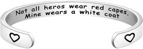 img 4 attached to 🩺 Doctor Gift | Pharmacist Gift | White Coat Ceremony PA Gift | 1st White Coat Gift | Not All Heroes Wear Red Capes Keychain