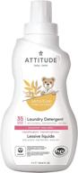 attitude hypoallergenic baby laundry detergent – sensitive skin, dye-free, unscented, he compatible – 33.8 fl oz, fragrance-free, 35 loads logo