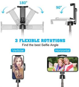 img 2 attached to Vproof Bluetooth Selfie Stick Tripod, Extendable 3-in-1 Aluminum Phone Tripod Selfie Stick with Wireless Remote for iPhone 13, 12, 11 Pro Max – Enhanced SEO