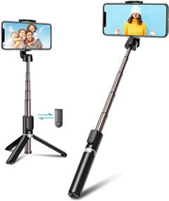 img 4 attached to Vproof Bluetooth Selfie Stick Tripod, Extendable 3-in-1 Aluminum Phone Tripod Selfie Stick with Wireless Remote for iPhone 13, 12, 11 Pro Max – Enhanced SEO