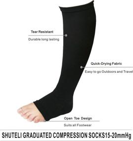 img 1 attached to Toeless 15 20MmH Compression Support Stockings