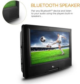 img 1 attached to 📀 Ematic Portable DVD Player: 9-inch LCD Screen, Swivel Design, Travel Bag, Headphones & TV Tuner - Black