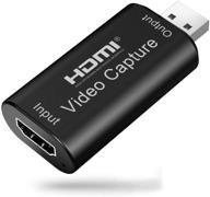 📷 hdmi в usb аудио-видео захват карты: высокое разрешение 1080p usb 2.0 записывающее устройство для зеркальных фотоаппаратов, видеокамер, камер для действий, игровых приложений, стриминга, обучения, видеоконференций и прямых трансляций логотип