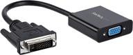 startech.com черный dvi-d к vga активный адаптер-переходник кабель - обновление до 1080p, dvi к vga конвертер (dvi2vgae) логотип