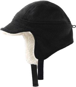 img 2 attached to 🧢 Warm Winter Fleece Earflap Accessories for Toddler Boys' Hats & Caps - Connectyle