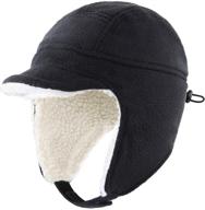 🧢 warm winter fleece earflap accessories for toddler boys' hats & caps - connectyle logo