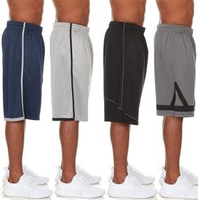 img 1 attached to 🏃 Ultimate Performance: 4 Pack Men's Quick Dry Athletic Shorts - Ideal for Sports, Workout, Gym, and Running