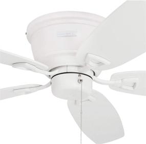 img 4 attached to 🔵 Honeywell Glen Alden Flush Mount Ceiling Fan - White, 52-Inch Low Profile Hugger for Enhanced SEO