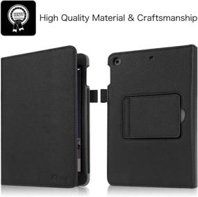 img 3 attached to 🔌 Fintie Keyboard Case for iPad Mini 1/2/3 - Premium PU Leather Folio Stand Cover with Bluetooth Keyboard - Black