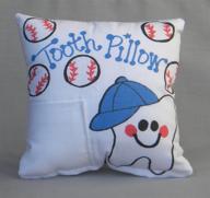 bunnies bows baseball tooth pillow logo