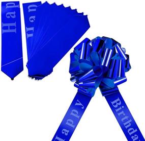 img 3 attached to 🎉 Royal Blue Happy Birthday Car Bow: Large 20-Inch Ribbon Bow for Car Decoration at Christmas Parties & Birthdays