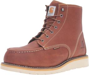 img 4 attached to Carhartt CMW6275 6 дюймовая водонепроницаемая клинья: идеальная рабочая ботинка для неприкосновенной защиты.