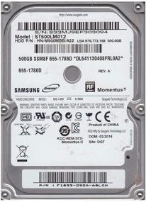 img 2 attached to 🔁 Обновленный жесткий диск Seagate ST500LM012 емкостью 500 ГБ с скоростью 5400 об/мин, интерфейс SATA-300, форм-фактором 2,5 дюйма и кэшем объемом 8 МБ - высокая производительность