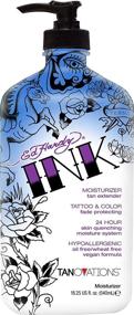 img 1 attached to Enhanced Ed Hardy INK Tattoo & Color Fade Moisturizer Tan Extender - 18.75 Ounce
