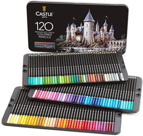 img 4 attached to 🎨 Набор цветных карандашей Castle Art Supplies 120 штук: опытное наслоение, смешивание и тень для взрослых и художников