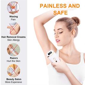 img 2 attached to 🔥 Huieter IPL Hair Removal: Upgraded Laser Hair Remover for Pain-Free Permanent Results - At-Home Use for Women and Men (White)