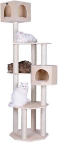 img 3 attached to 🐈 Armarkat Premium Pine Wood Cat Tree Condo Scratching Post Furniture – Tall, Sturdy, Light Wood, Sisal Rope – 36 inches (S8502)