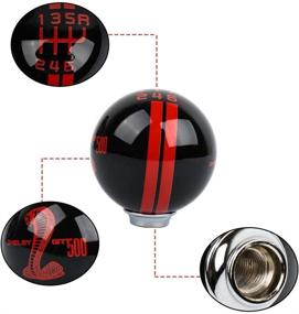 img 2 attached to 🚗 Enhance Your Mustang Shelby Cobra GT 500 with RICKYZHU 6-Speed Manual Gear Shift Knob