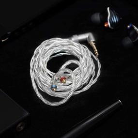 img 2 attached to 🎧 FiiO LC-2.5D 2.5mm Monocrystalline Silver Litz MMCX Cable - High-Quality Replacement for Shure SE215 SE315 SE535 JVC/FiiO FH5 FA7 FH7