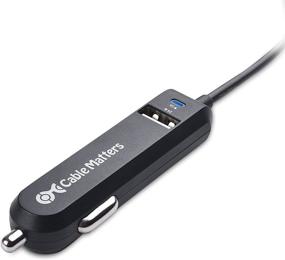 img 2 attached to 🔌 Кабель Matters 25W 5A Двойной USB автомобильное зарядное устройство с USB C-кабелем и USB портом A: быстрая зарядка для нескольких устройств в пути.