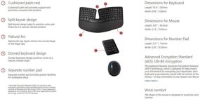 img 1 attached to Elevate Your Comfort with the Microsoft 💻 Sculpt Ergonomic Wireless Desktop Keyboard and Mouse L5V-00001