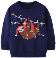 🎄 christmas sweater shirts for toddler boys and girls – baby long sleeve reindeer xmas pullover tops (2-7 years) logo
