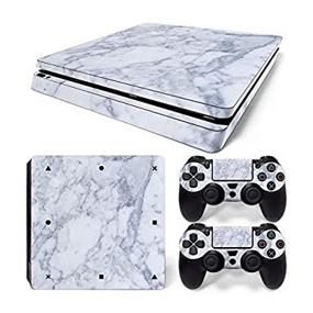 img 4 attached to 🎮 Mcbazel Marble Vinyl Decal Skin Cover Sticker for PS4 Slim Console &amp; Controller (Excludes PS4 &amp; PS4 Pro)