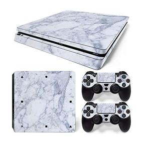 img 1 attached to 🎮 Mcbazel Marble Vinyl Decal Skin Cover Sticker for PS4 Slim Console &amp; Controller (Excludes PS4 &amp; PS4 Pro)