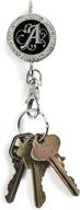 👜 alexx 01b-mono a bling monogram a, black - finders key purse логотип