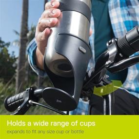 img 3 attached to Delta Cycle Expanding Beverage Holder: Ultimate Bike Cup Holder for Water Bottles, Coffee Cups, and More - Enhanced Grip and Easy Installation - Durable Construction