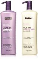 💆 ultimate hair care: salon formula moisture shampoo & conditioner 33.8 oz combo logo