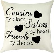 🎁 luuwuu cousin gifts pillow cover: the perfect inspirational throw pillow for your friend логотип