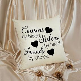 img 2 attached to 🎁 LuuWuu Cousin Gifts Pillow Cover: The Perfect Inspirational Throw Pillow for Your Friend