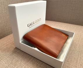 img 2 attached to Gaur Gold Luxury Men's Bi Fold Wallet - Enhanced Accessories for Stylish Gentlemen