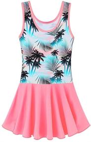 img 3 attached to 👙 BAOHULU Toddler Girls Swimsuit: One Piece Cute Floral Dress Swimwear for 3-8 Years — Perfect for Water Fun!