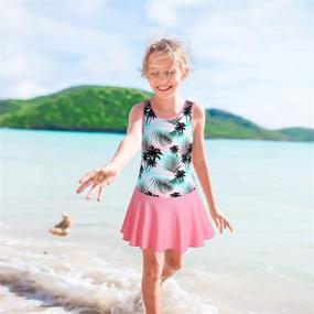 img 2 attached to 👙 BAOHULU Toddler Girls Swimsuit: One Piece Cute Floral Dress Swimwear for 3-8 Years — Perfect for Water Fun!